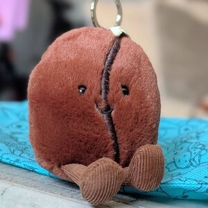 Jellycat - Amuseables Coffee Bean Bag Charm - NWT